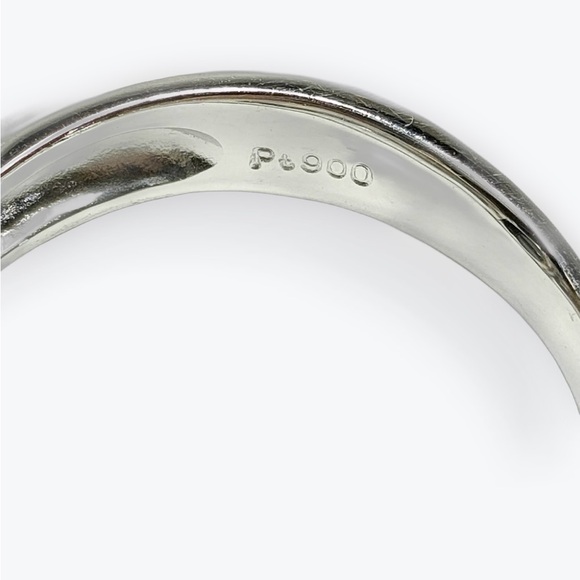 Natural 3.33 Carat Black Diamond Platinum Ring Size US 6.58 Preloved - Picture 5 of 7